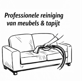 Bankstel met stofzuiger